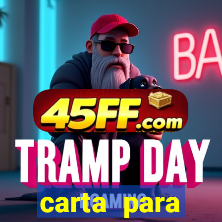 carta para encontrista homem